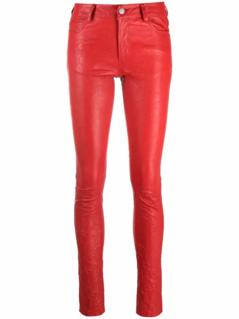 Zadig\u0026Voltaire Skinny Leather Trousers 