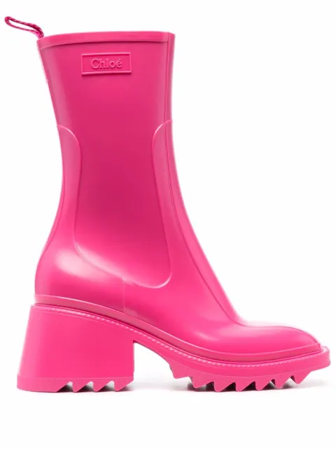 chloe betty lace up rain boots