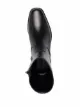 Manolo Blahnik side-zip leather ankle boots