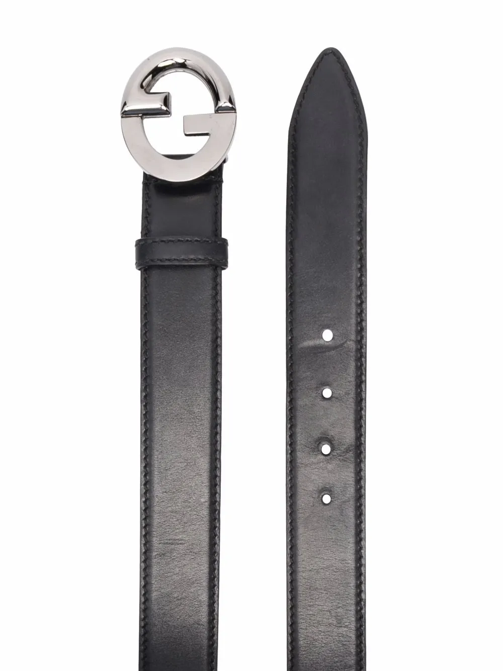 фото Gucci pre-owned ремень 2000-х годов с пряжкой interlocking g