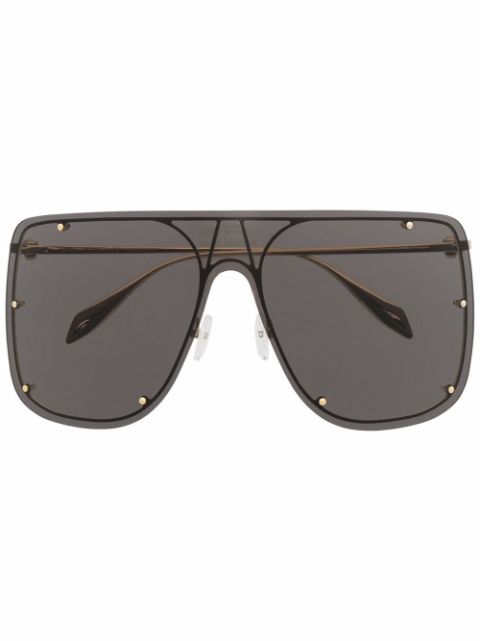 Alexander McQueen Eyewear Skull Mask oversized sunglasses Men