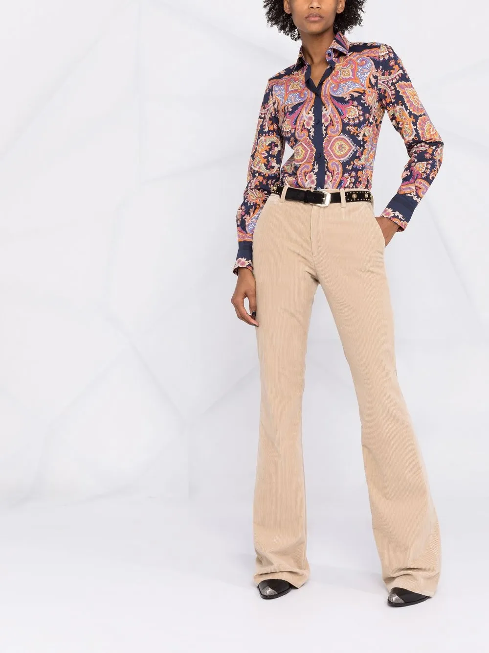 Image 2 of ETRO flared corduroy trousers