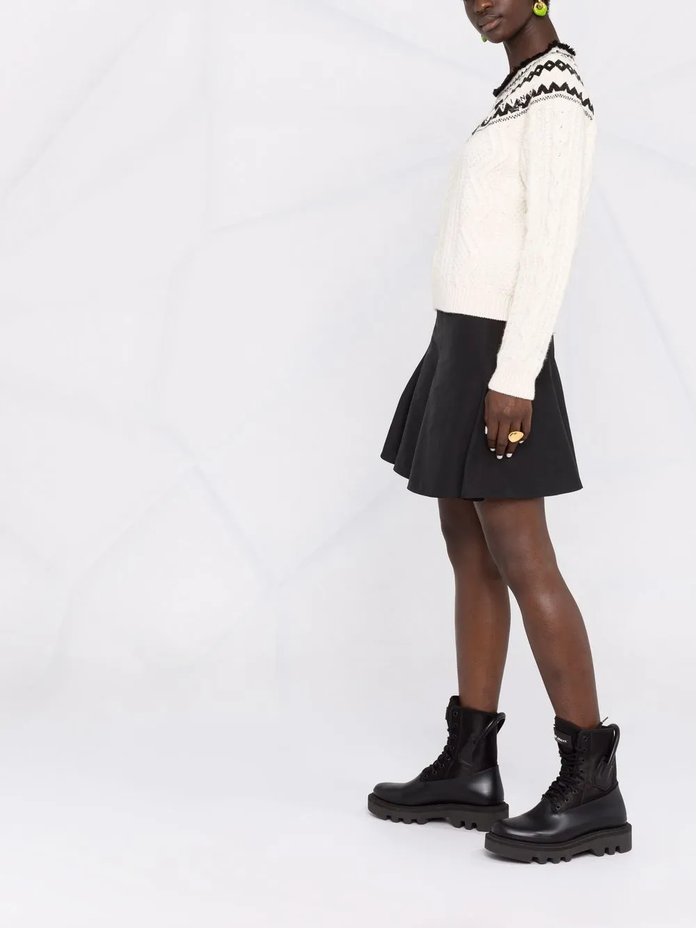 Valentino Garavani Foulard Archive cable-knit jumper | Clothing | Image 4