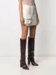 The Attico pocket-detail denim skirt