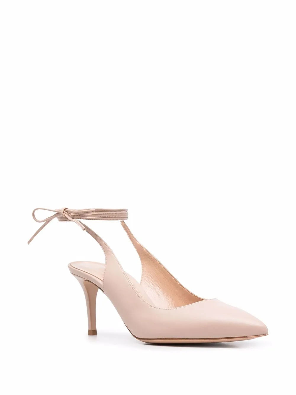 фото Gianvito rossi туфли с завязками и заостренным носком