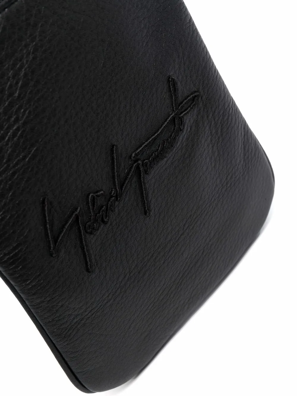 фото Discord yohji yamamoto сумка-мессенджер из зернистой кожи