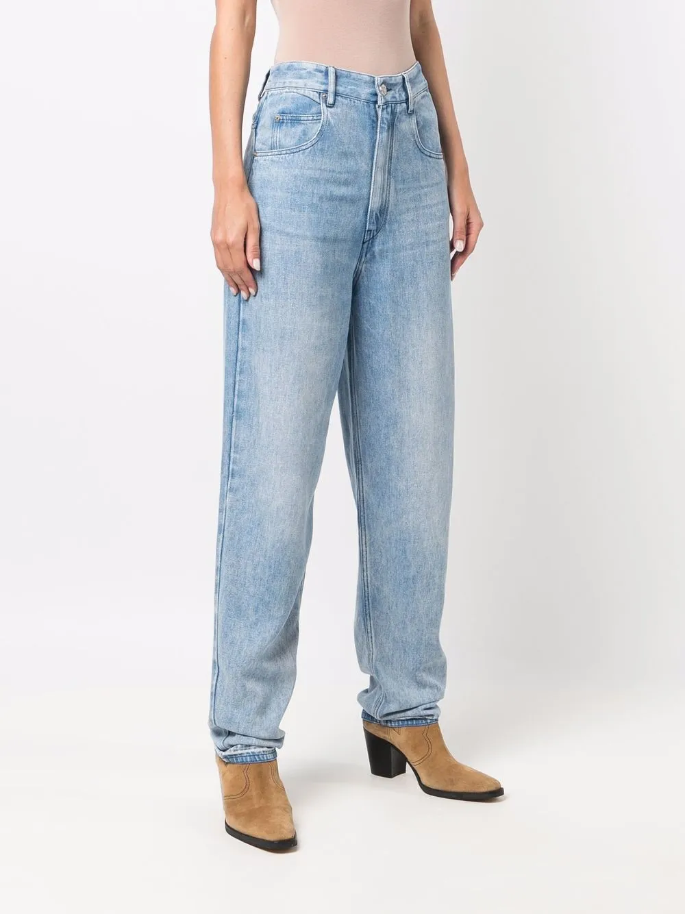 фото Isabel marant étoile джинсы бойфренды ticosy