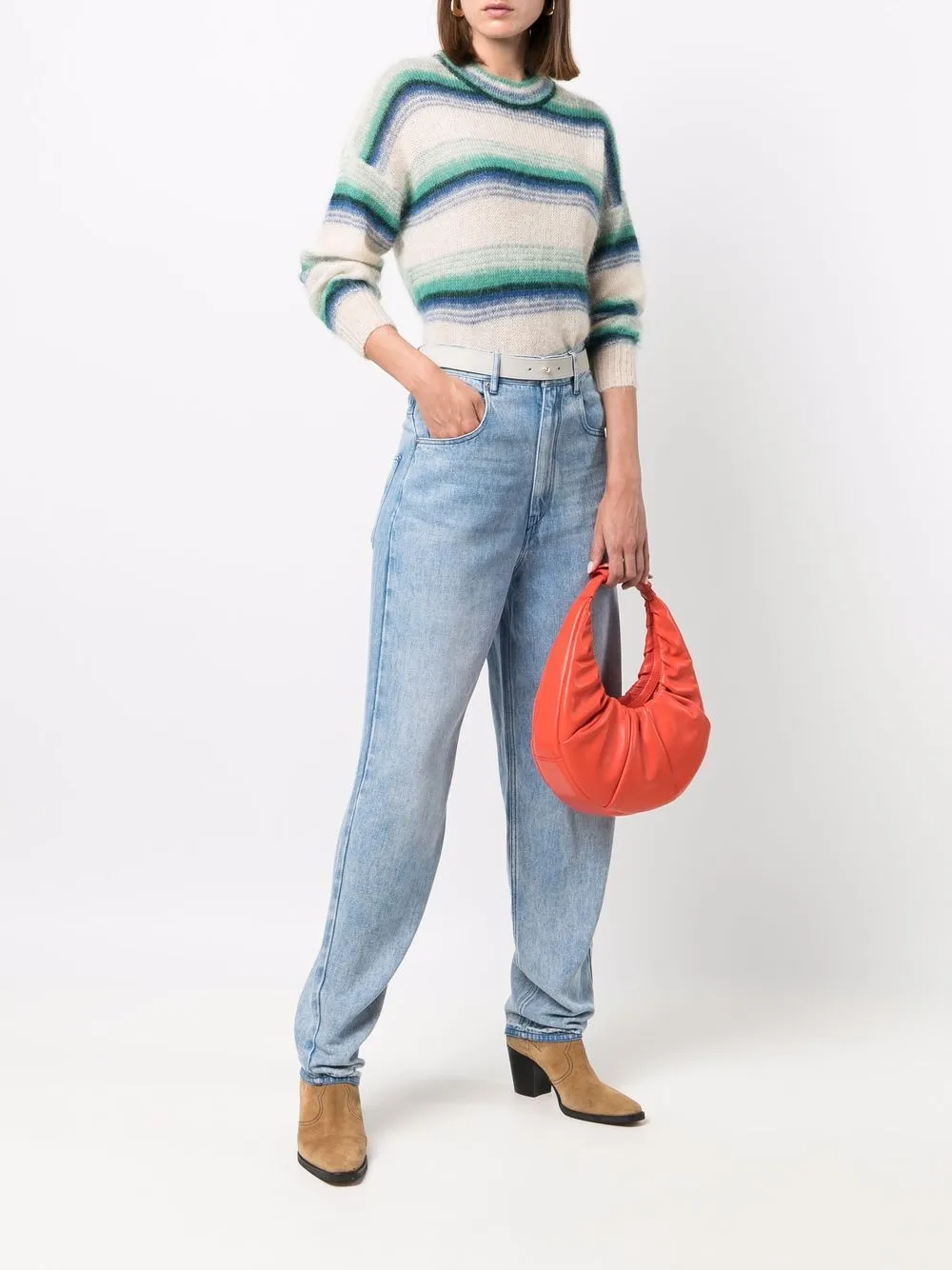 фото Isabel marant étoile джинсы бойфренды ticosy