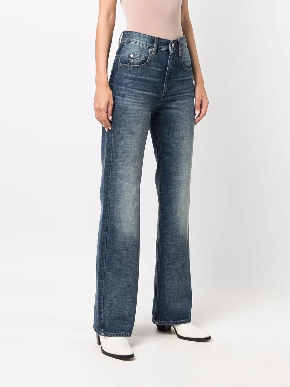 фото Isabel marant étoile расклешенные джинсы belvira