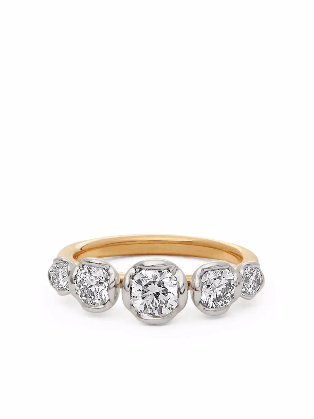 Annoushka 18kt gold five stone diamond engagement ring