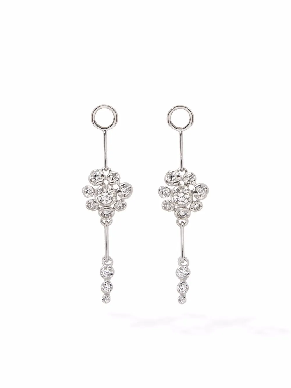 

Annoushka 18kt white gold Marguerite diamond earring drops - Plateado