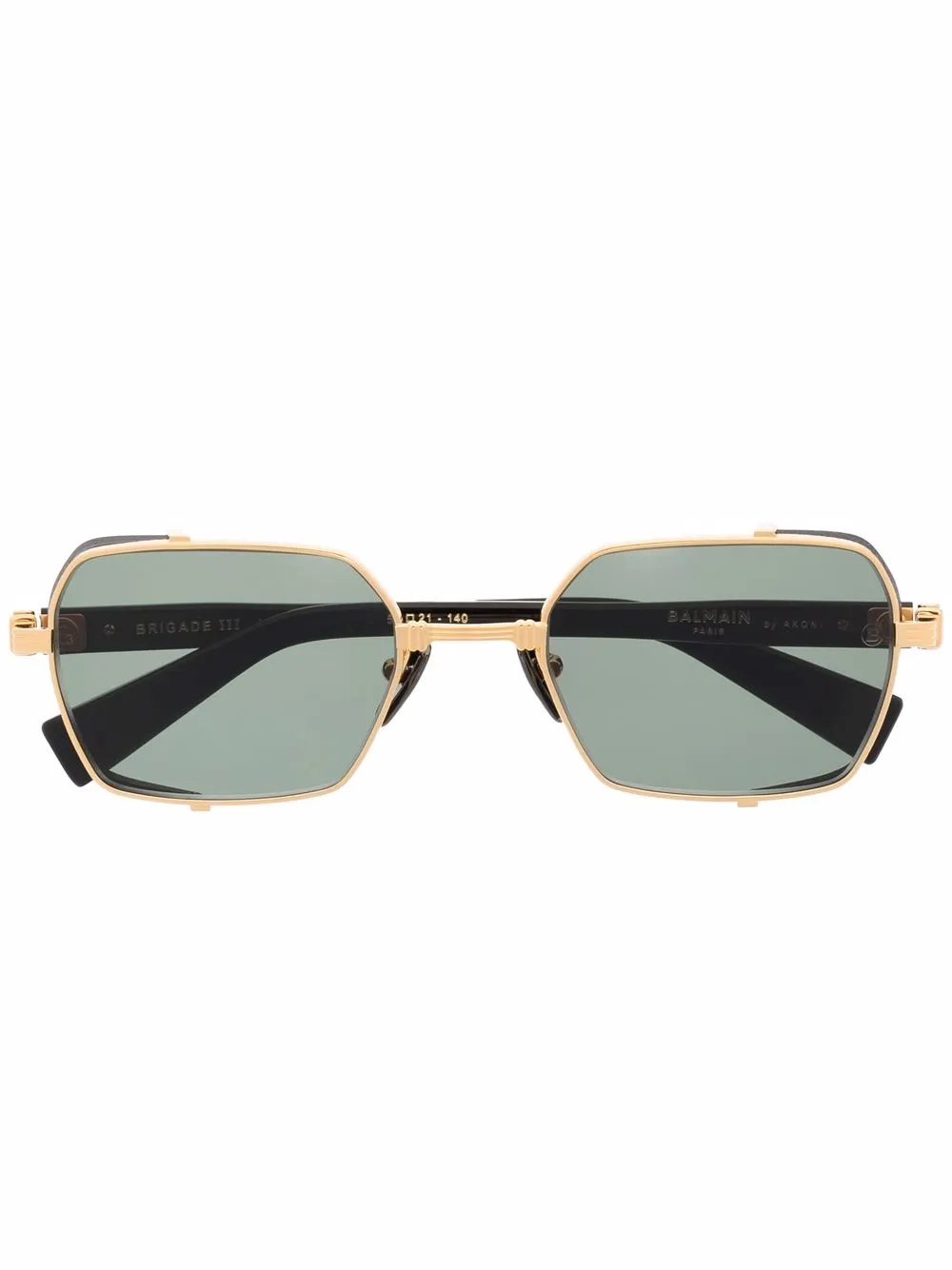 фото Balmain eyewear солнцезащитные очки в овальной оправе