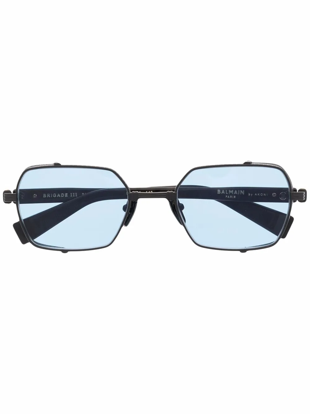 фото Balmain eyewear солнцезащитные очки в овальной оправе