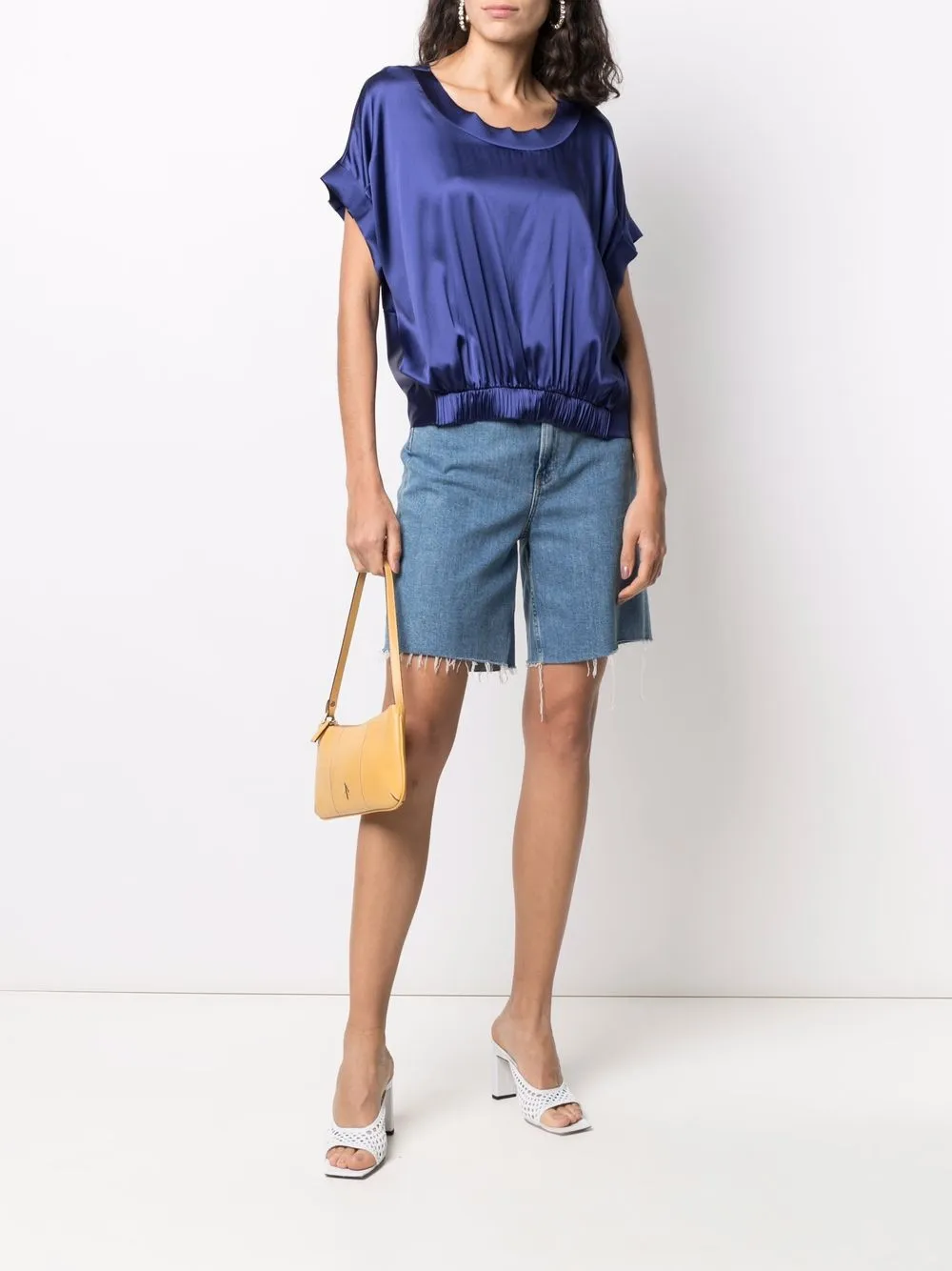 фото Le petite robe di chiara boni футболка с драпировкой