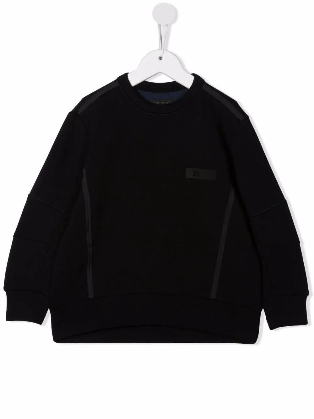 

Il Gufo chest logo-patch sweatshirt - Black