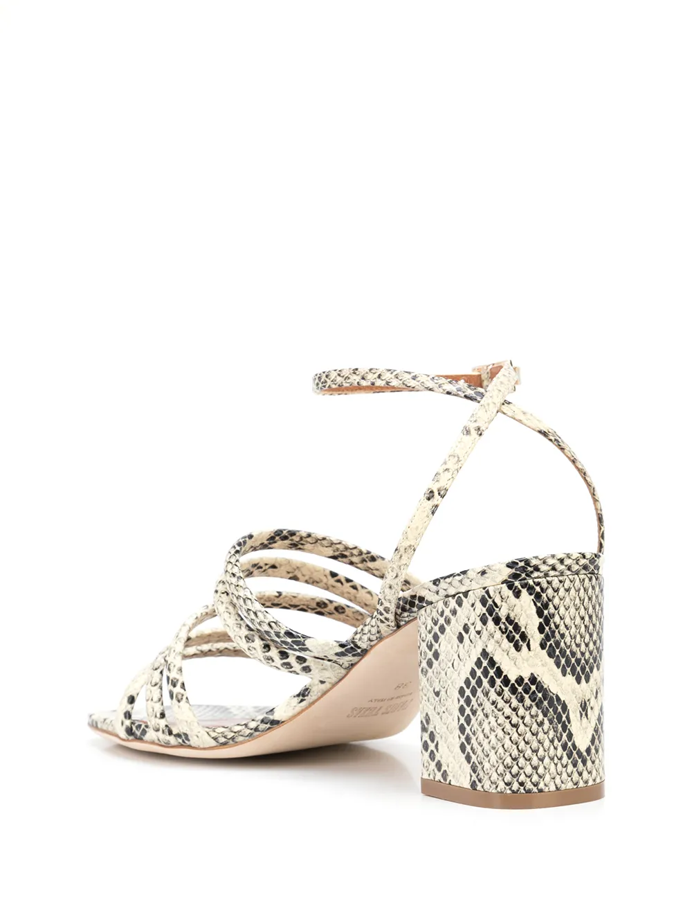фото Paris texas босоножки carla со змеиным принтом