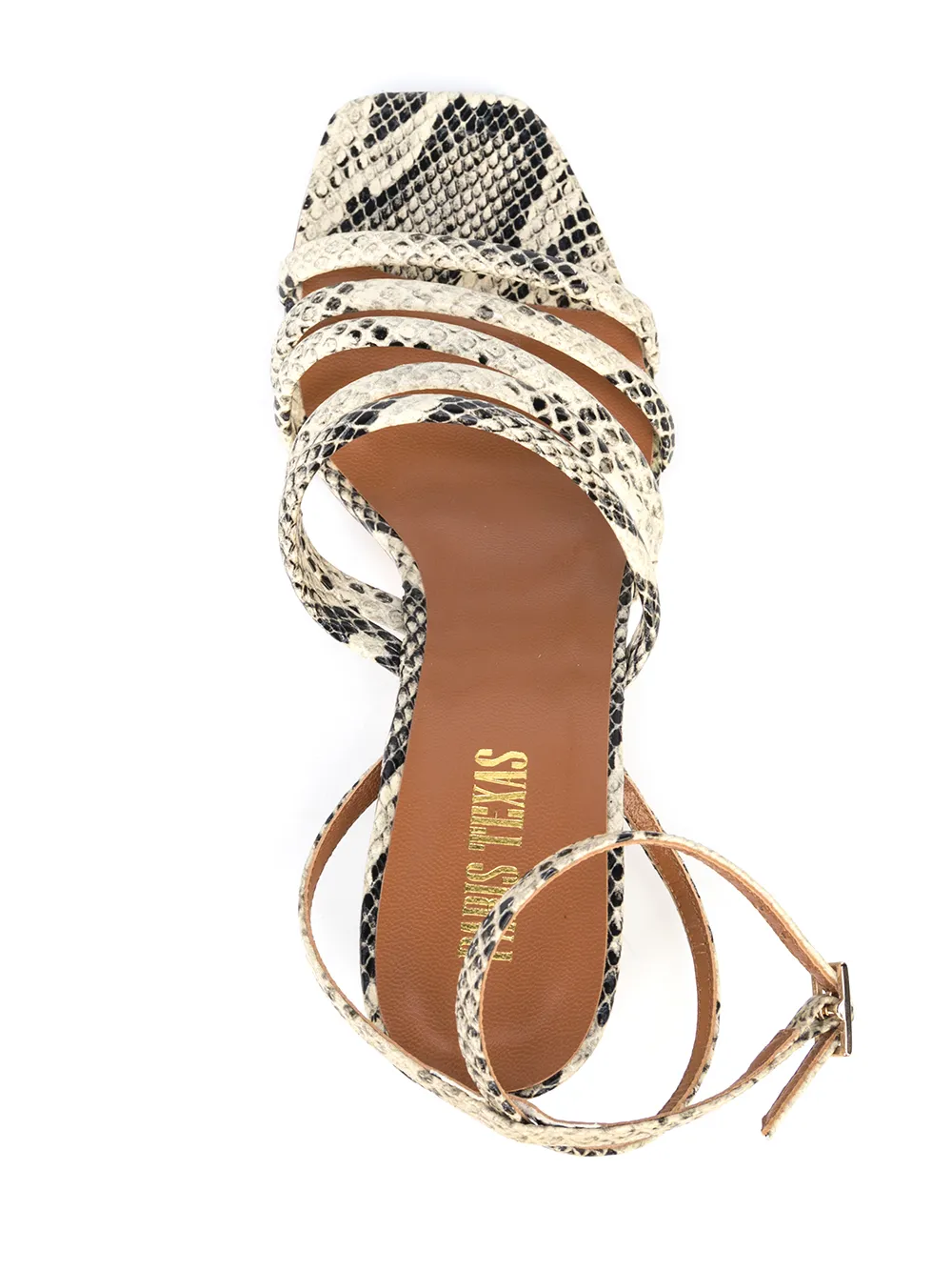 фото Paris texas босоножки carla со змеиным принтом