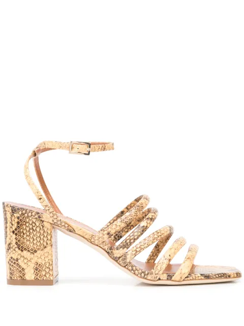 Paris Texas - Carla snakeskin-effect high-heel sandals