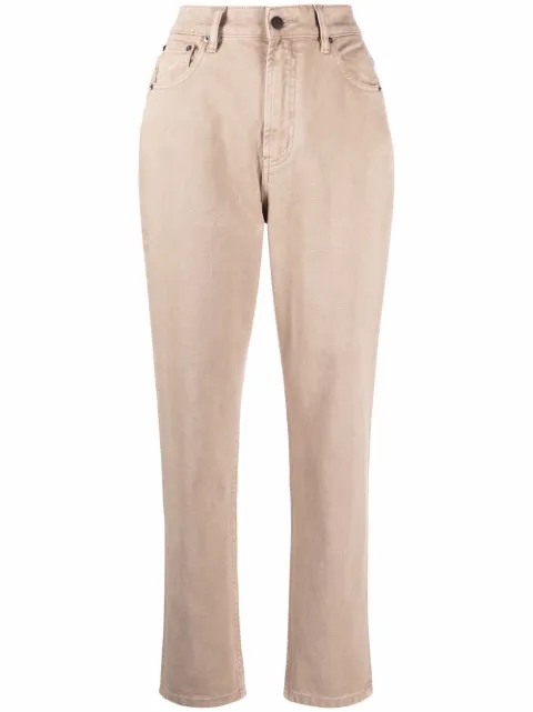 12 STOREEZ high-rise tapered jeans