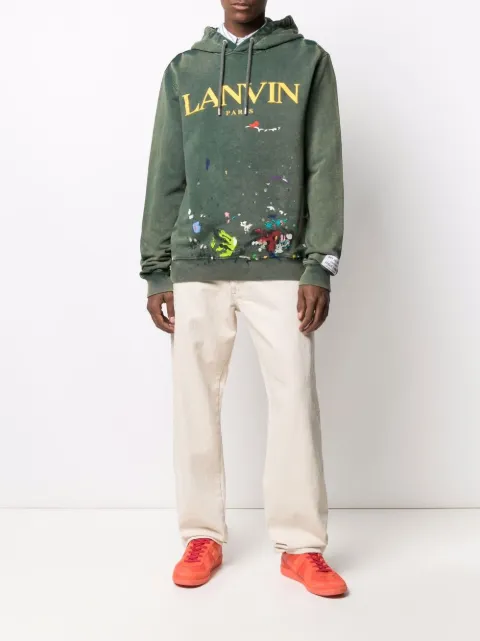 lanvin paint hoodie