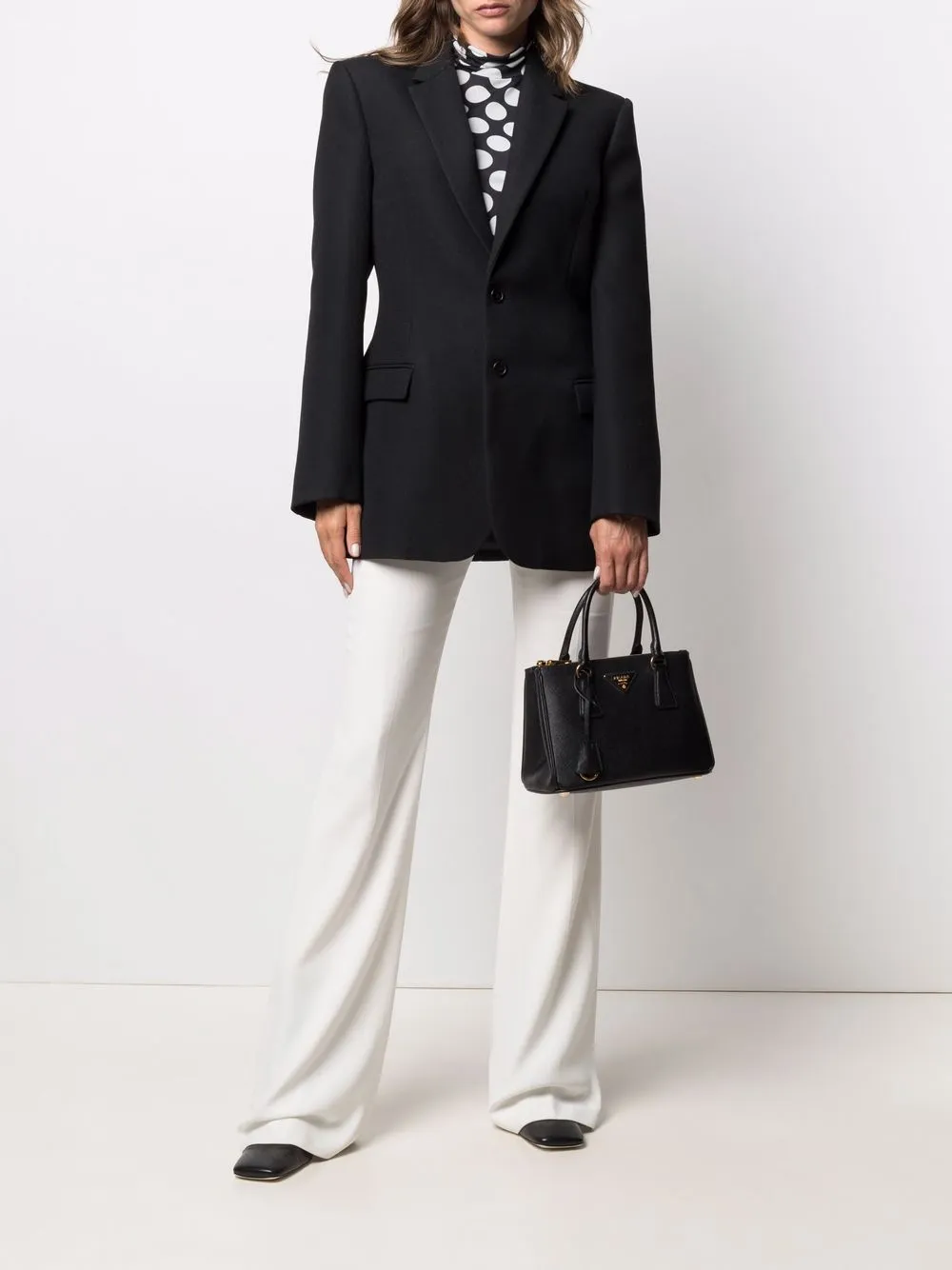 Prada Galleria mini-shopper - Zwart