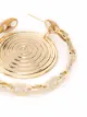 Paco Rabanne Par de brincos de argola com discos
