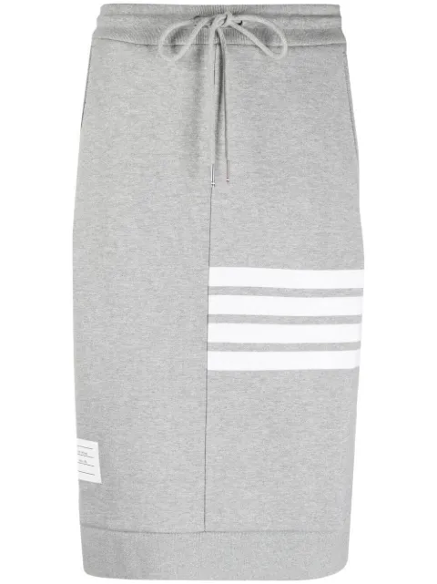 Thom Browne four-bar midi skirt