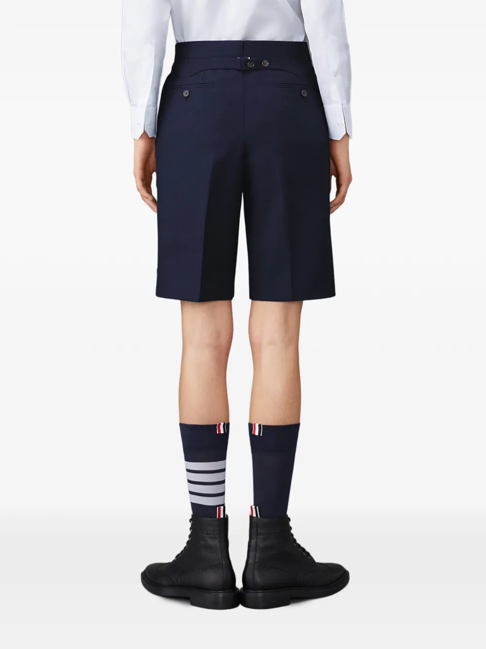  Thom Browne Wool Shorts - Blue 