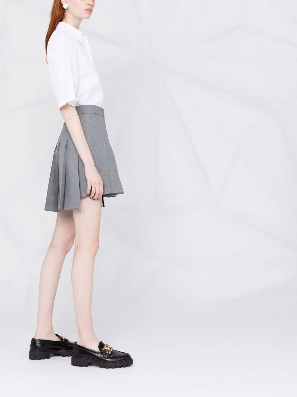 Thom Browne Minigonna plissettata RWB | Image 6