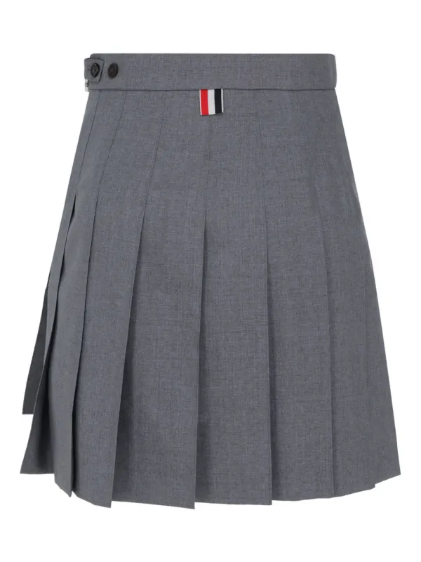 Thom Browne RWB プリーツ ミニスカート | グレー | FARFETCH JP