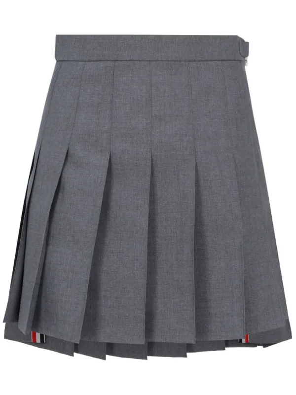 Thom Browne RWB プリーツ ミニスカート | グレー | FARFETCH JP