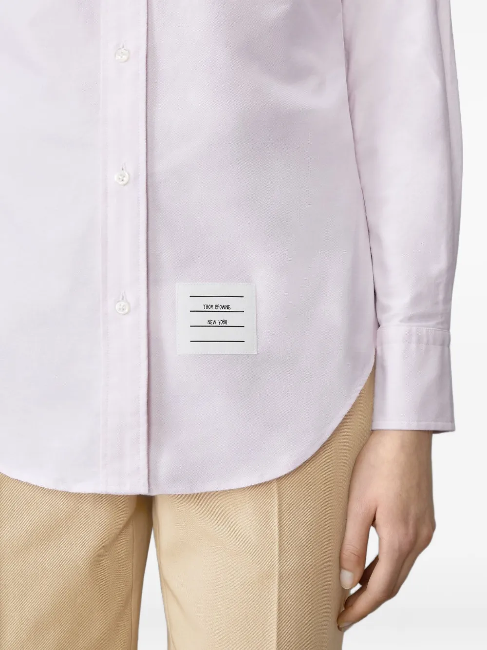 Thom Browne Oxford Armband Shirt In White