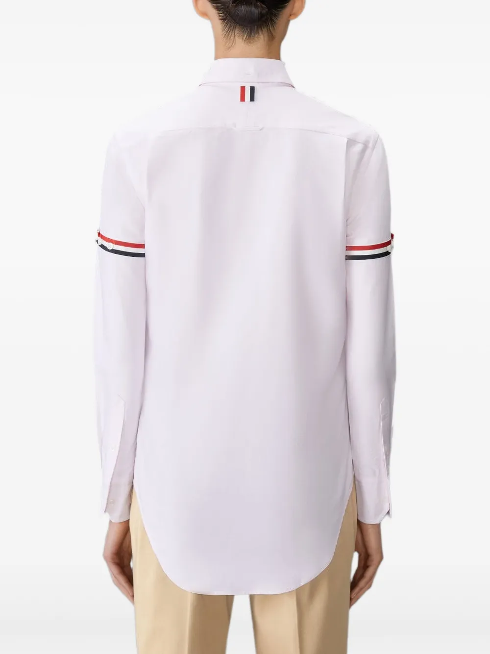 Thom Browne Oxford Armband blouse Roze