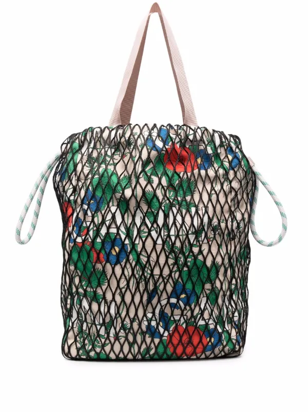 fishnet tote bag