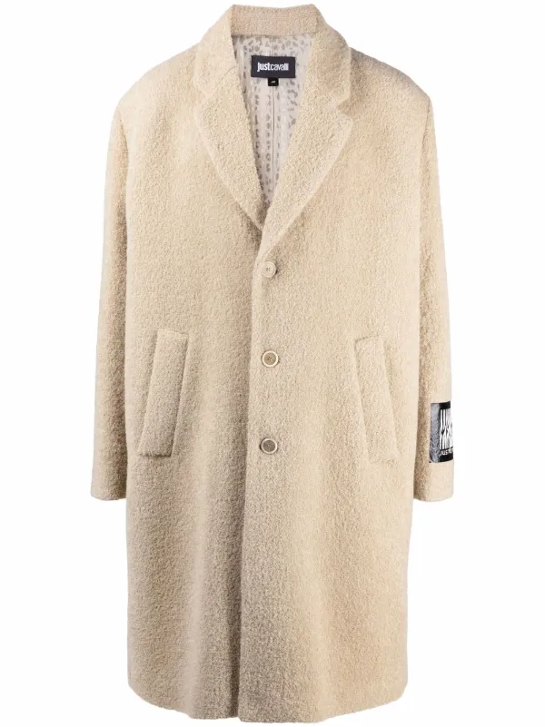 Shop Just Cavalli button-down coat with 