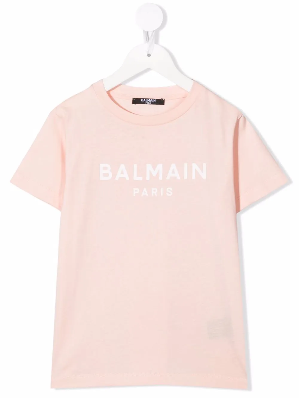 

Balmain Kids playera con logo estampado - Rosado