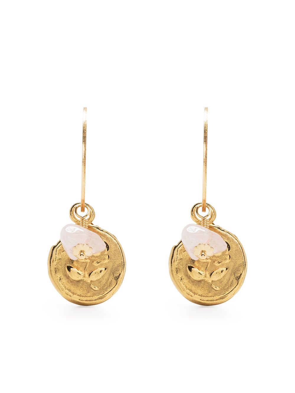 

Petite Grand aretes con dije My Rose - Dorado