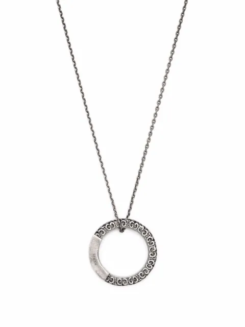 maison margiela 雕刻细节吊饰项链