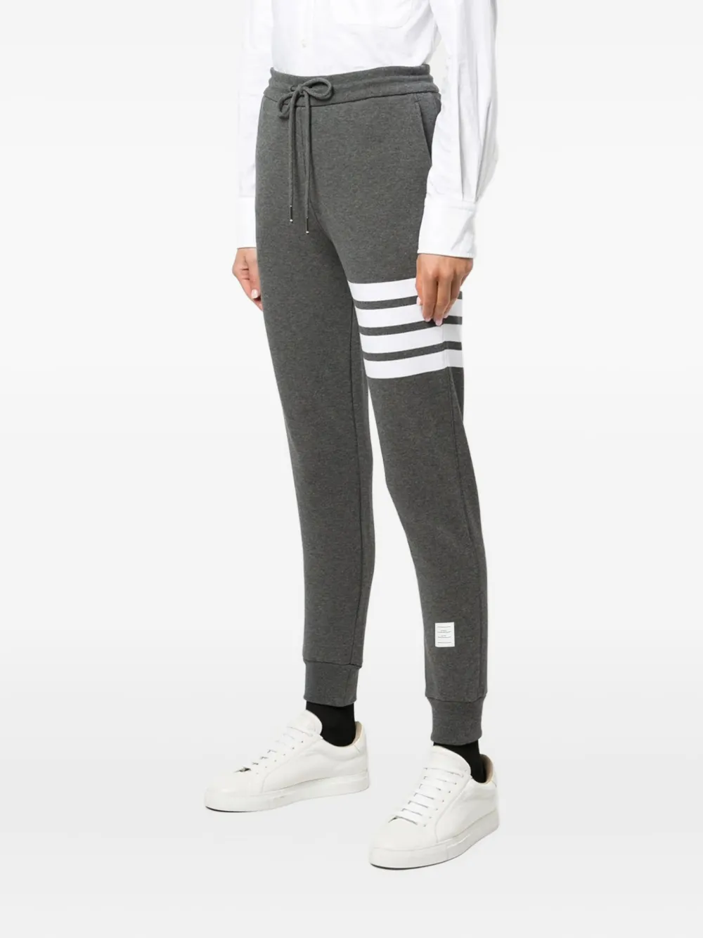  Thom Browne Gestreifte Jogginghose   Grau 