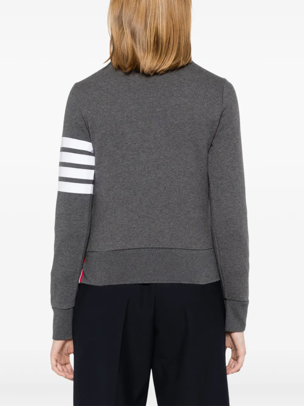 Thom Browne Loopback 4-bar Sweatshirt In Grey
