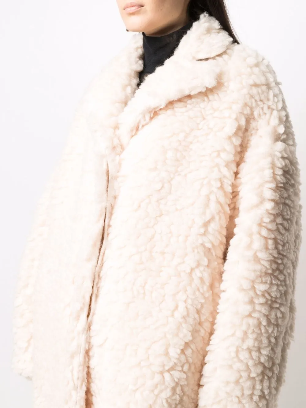 MM6 Maison Margiela Teddy Shearling Coat - Farfetch