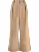 Image 1 of 12 STOREEZ box-pleat wide-leg trousers