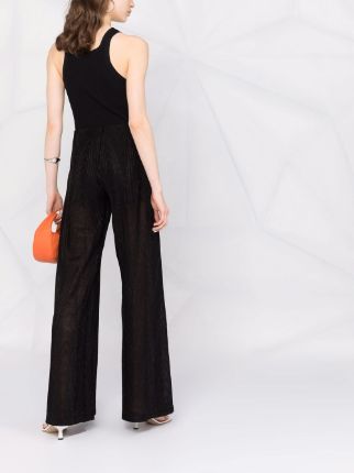 semi-sheer high-waisted trousers展示图