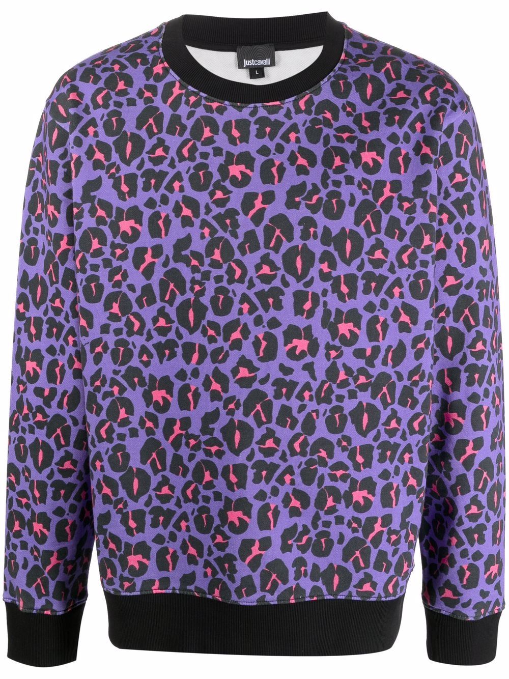 abstract leopard print sweatshirt
