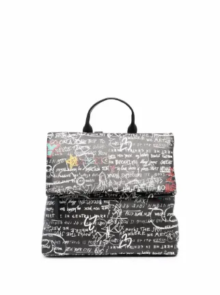 dkny graffiti backpack