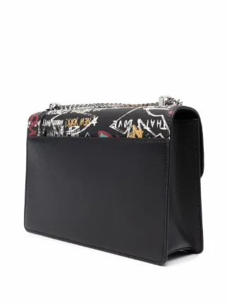 Elissa graffiti-print shoulder bag展示图