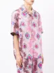 Edward Crutchley chemise en satin à fleurs