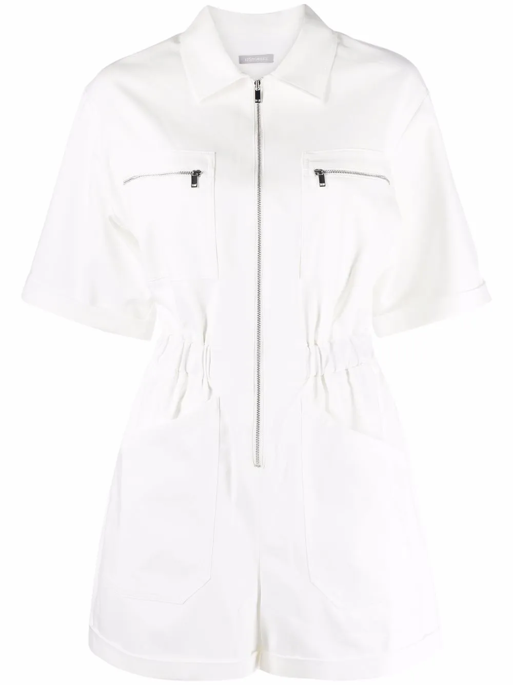 

12 STOREEZ jumpsuit corto con cierre - Blanco