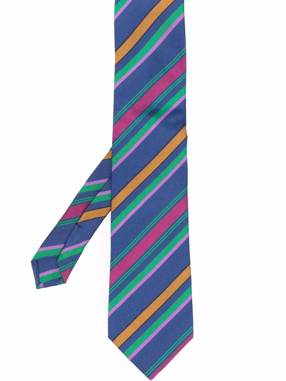 

ETRO corbata de seda con estampado de rayas - Azul