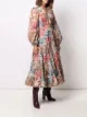 ZIMMERMANN robe mi-longue Cassia à motif patchwork